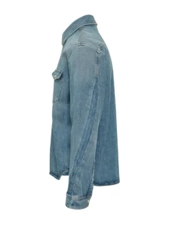Camicia In Denim Con Tasche