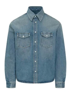 Camicia In Denim Con Tasche