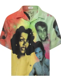 Camicia Informale con Stampa Fotografica