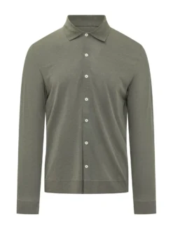 Camicia in Maglia con Bottoni