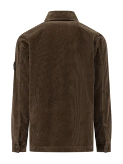 Camicia in Velluto a Coste con Tasca