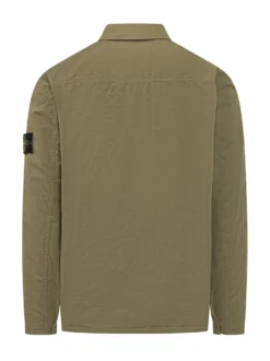 Camicia Overshirt Con Zip E Tasche Frontali