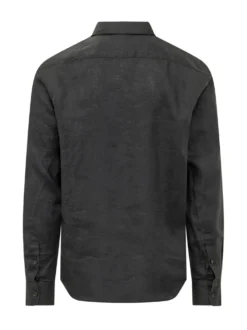 Camicia Regular con Logo Ricamato