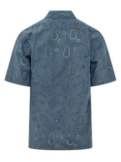 Camicia Sifnos con Ricamo Traforato