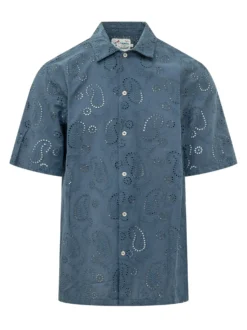 Camicia Sifnos con Ricamo Traforato