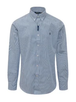 Camicia Sportiva a Maniche Lunghe a Righe