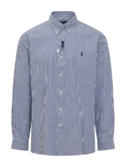Camicia Sportiva a Maniche Lunghe a Righe