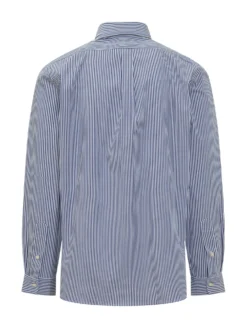 Camicia Sportiva a Maniche Lunghe a Righe
