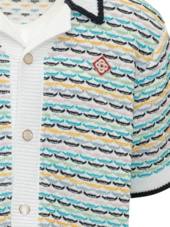 Camicia Tuck Stitch a Maniche Corte