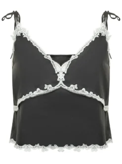 Camisole Top with Lace Insert