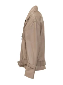 Candy Biker Jacket with Belt and Zip