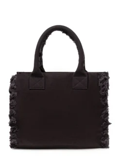 Canvas Shopper Bag with Logo