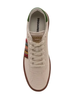 Canvas Sneakers with Multicolor Side Detail