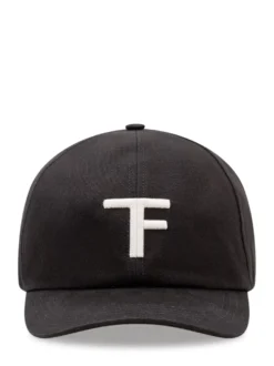Cap with Contrasting Logo Embroidery