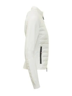 Cardigan with Quilted Panels and Zip