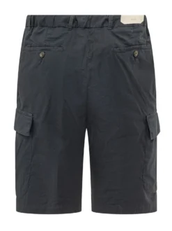 Cargo Bermuda Shorts with Applied Pockets