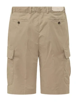 Cargo Bermuda Shorts with Applied Pockets