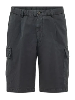 Cargo Bermuda Shorts with Applied Pockets