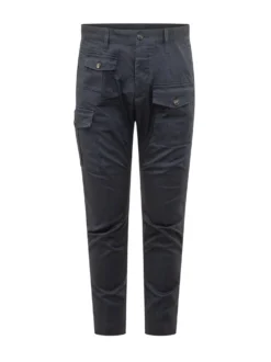 Cargo Pants with Pockets and Buttons