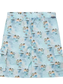 Cargo Shorts with Palm Print