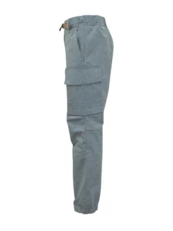Cargo Trousers with Belt and Patch Pockets