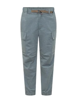 Cargo Trousers with Belt and Patch Pockets