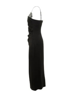 Carruba Midi Dress with Jewel Details