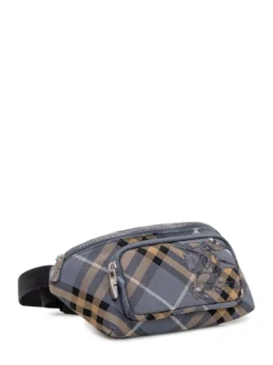 Check Belt Bag with Front Pocket