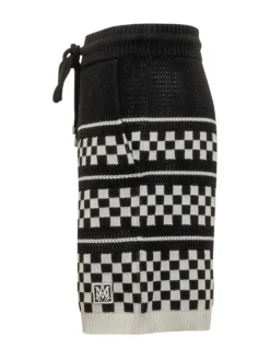 Checkered Mesh Short