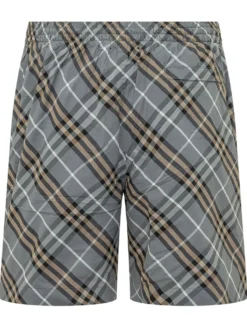 Check Pattern Swim Shorts
