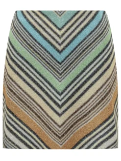Chevron Knit Mini Skirt