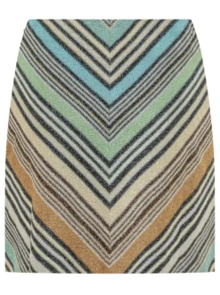 Chevron Knit Mini Skirt
