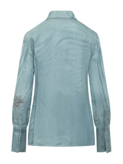 Christa Fluid Shirt with Embroidery