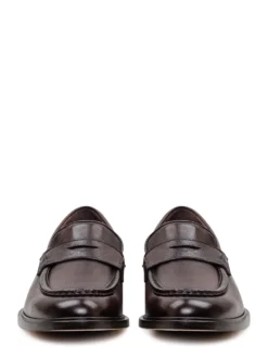 Classic Loafers with Front Strap