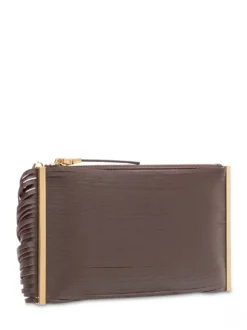 Clutch with Fringe and Zip