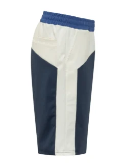 Color Block Shorts with Elastic Waist