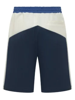 Color Block Shorts with Elastic Waist