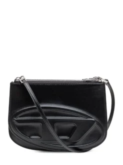 Compact crossbody bag with sculpted design