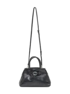 Coperni Mini Data Bag in Black Leather