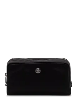 Cosmetic Case with Zipper Closure and Front Logo