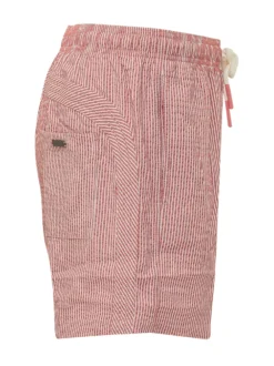 Costume da Bagno Corto a Righe con Coulisse