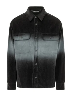Cotton Denim Shirt with Pockets