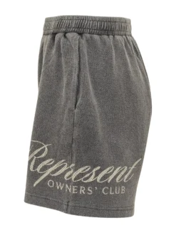 Cotton Shorts With Side Embroidery