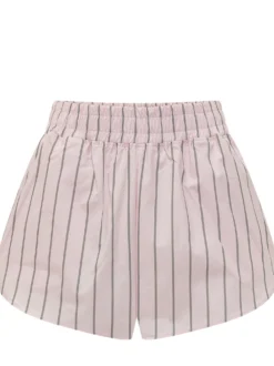Cotton Striped Shorts with Elasticated Waist