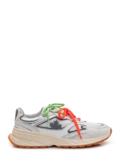 Crackle sneakers with contrast details