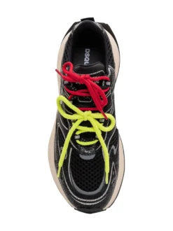 Crackle sneakers with contrast details