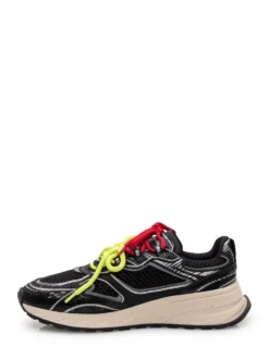 Crackle sneakers with contrast details