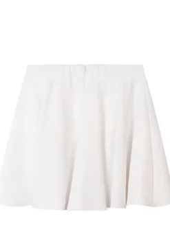Crepe Skirt with Flap Pockets