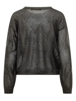 Crew Neck Sequin Sweater