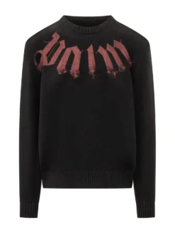 Crewneck Sweater with Large Logo